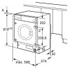 Lavadoras - BALAY Lavadora 3TI983B Carga Frontal Integrable 8 Kg Blanco