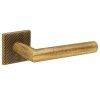 Juego Manivelas con Roseta Cuadrada 4002 5SQ T2 Bronce Mate