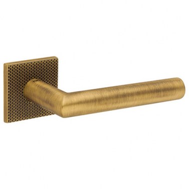 Juego Manivelas con Roseta Cuadrada 4002 5SQ T2 Bronce Mate