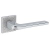 Manivelas con roseta - Juego Manivelas con Roseta Cuadrada 4007 5SQ T1 Cromo Brillo