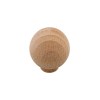 Pomos mueble - Pomo Bola Ø29 mm Haya Crudo