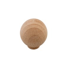 Pomos mueble - Pomo Bola Ø29 mm Haya Crudo