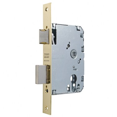 Cerradura 4010P 40 mm Latonado Sin Cilindro