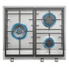 TEKA Encimera Gas Natural EX 60.1 3G AI AL DR CI 3 Fuegos Inox