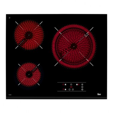 TEKA Encimera Vitrocerámica TZ 6315 3 Zonas Cristal Negro