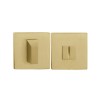 Condena Descondena con Roseta Cuadrada 4040 5SQ Dorado Satinado