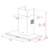 Campanas extractoras - TEKA Campana Decorativa DSJ 750 70CM Inox