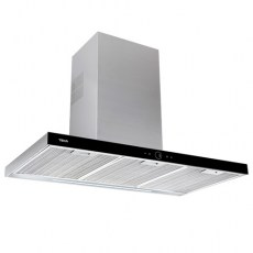 Campanas extractoras - TEKA Campana DLH 1186 T Inox y Frontal Negro