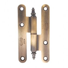 Pernios de H - Pernio 407 Latón con Remate 100x58 mm Cuero Derecha