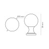 Pomos mueble - Pomo Bola 40718 Ø25 mm Envejecido