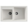 Fregaderos - NODOR Fregadero NorGranite 86.50 2B WH Blanco