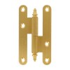 Pernios de H - Pernio 407 Latón con Remate 80x41 mm Dorado Mate Izquierda