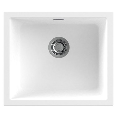 Fregaderos - NODOR Fregadero NorGranite 45.40 1B WH Blanco