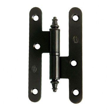 Bisagras y pernios de forja - Pernio 408 con Remate 95x52 mm Negro Izquierda