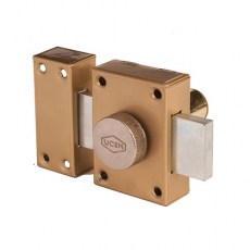 Cerrojos y Cerraduras de sobreponer - Cerrojo Llave/Pomo UCEM 4101 60 mm Dorado