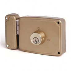 Cerrojos y Cerraduras de sobreponer - Cerradura Llave/Llave 80 mm Derecha Dorado