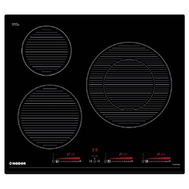 Placas de inducción - NODOR Encimera Inducción NorCook IH N6320 BK Negro