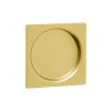 Cerraduras puerta corredera - Tirador Embutir Cuadrado 4127 Dorado Satinado