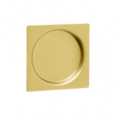 Cerraduras puerta corredera - Tirador Embutir Cuadrado 4127 Dorado Satinado