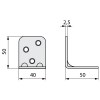 Herraje para mueble - Soporte Larguero Cama Zincado