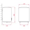 TEKA Termo Eléctrico EWH 50 D Slim Blanco