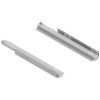 Juego Guías Estante Extraíble Plata Mate