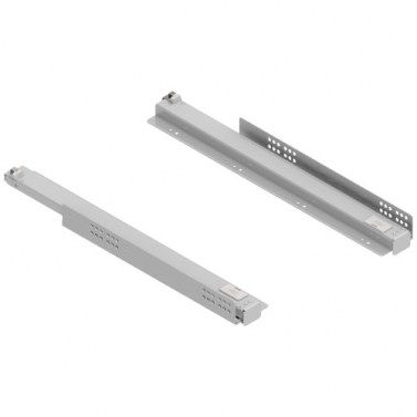 Juego Guías Estante Extraíble Plata Mate