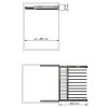Pantalonero Extraíble 10 Pantalones Acero Plata