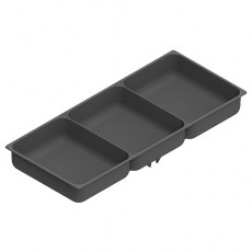 Bandeja Accesorios 3 Zonas Antracita