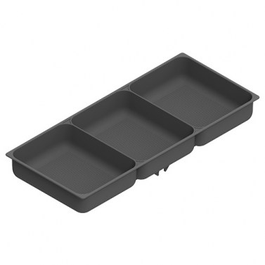 Bandeja Accesorios 3 Zonas Antracita