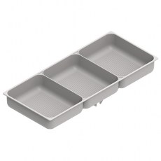 Bandeja Accesorios 3 Zonas Gris