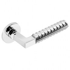 Juego Manivelas con Roseta 4210 5S Cromo Brillo