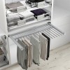Pantalonero Extraíble 12 Pantalones Acero Plata