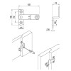 Aldabilla Postigo Mod4 Solape 21 mm Negro