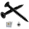 Tornillo Cabeza Plana Pozidriv 4x30 Plus Negro Caja 1000