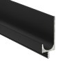 Tirador Uñero Corrido 30x20 mm 3 Metros Negro Mate
