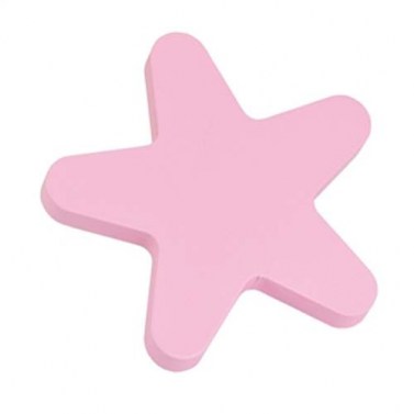 Pomos mueble - Pomo Baby 440 67mm Estrella Madera Rosa