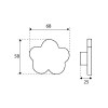 Pomos mueble - Pomo Baby 442 68mm Nube Madera Blanco