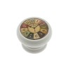 Pomos mueble - Pomo Retro 450 40mm Madera Blanca Reloj