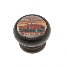 Pomo Retro 450 40mm Madera Nogal Garage Pickup