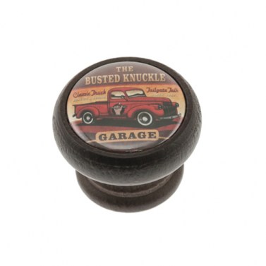 Pomo Retro 450 40mm Madera Nogal Garage Pickup