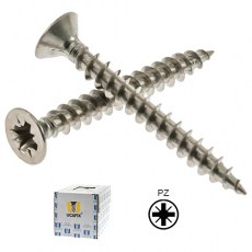 Tornillo Cabeza Plana Pozidriv 4.5x35 Plus Inox Caja 500