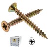 Tornillo Cabeza Plana Pozidriv 4.5x70 /42 Plus Bicromatado Caja 200