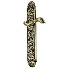Juego Manivelas con Placa 4585 Oro Blanco