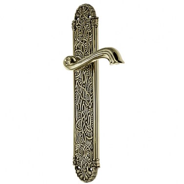 Juego Manivelas con Placa 4585 Oro Blanco