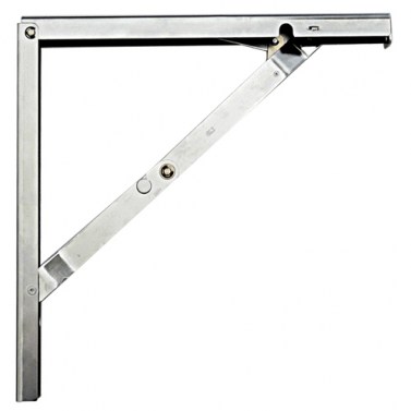 Soportes para baldas - Escuadra Abatible 612 de 450 mm Cromo