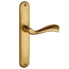 Manivelas con placa - Juego Manivelas con Placa 460 Dorado Mate