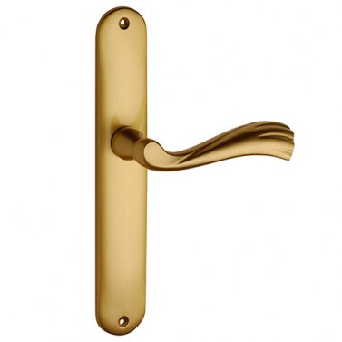 Manivelas con placa - Juego Manivelas con Placa 460 Dorado Mate
