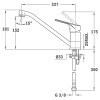 TEKA Grifo Cocina Caño Bajo MTP 913 Cromo