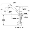 TEKA Grifo Cocina Caño Bajo MTP 978 Cromo